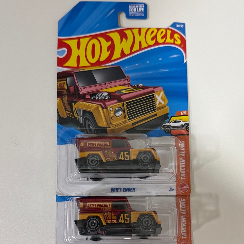 Hot Wheels Drift Pursuit Toy Car - Red and Yellow